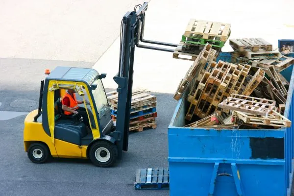 recycling wood pallets